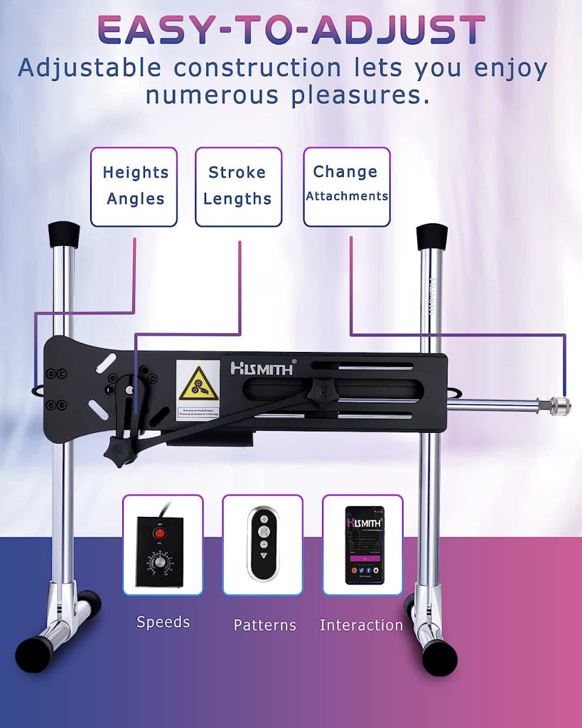 Hismith Premium Sex Machine with App Remote Control,Fantastic Love Machine with Popular Machine Devices and Sex Toy Attachment