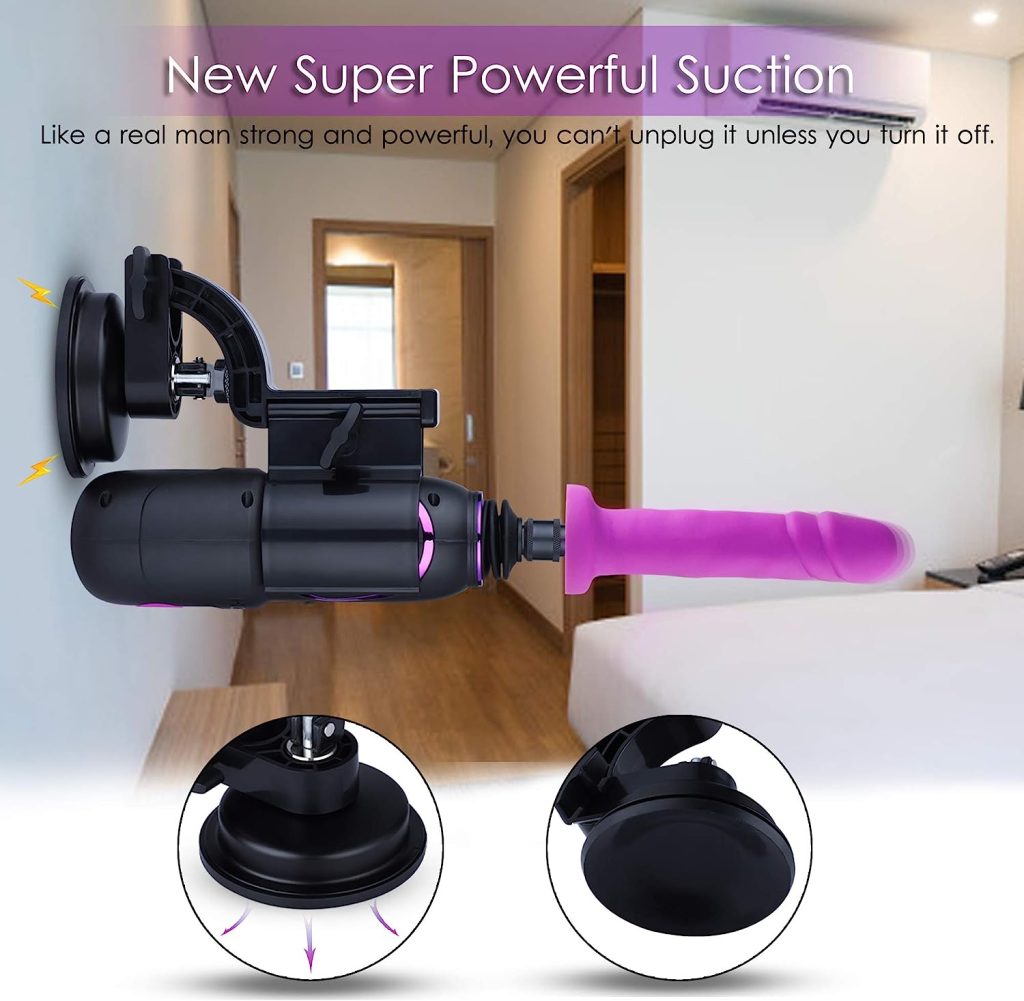 Hismith Pro Traveler 2.0 with Suction Mount - Portable Sex Machine with KlicLok System - Programmable Love Machine with APP/Remote/Wire Control