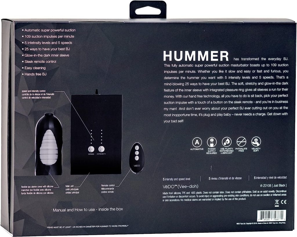 VeDO Hummer Oral Sex Milking Machine - Transform Your BJ