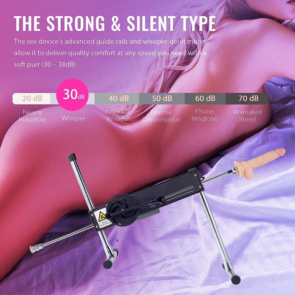 Y-NOT Automatic Sex Machine Adult Toy for Women, Men, Quiet Stable Electric Sex Toy w/Realistic Dildo, Dual-Penetration Capable Vaginal/Anal/Penile Massage Gun, Adjustable Speed for Singles, Couples